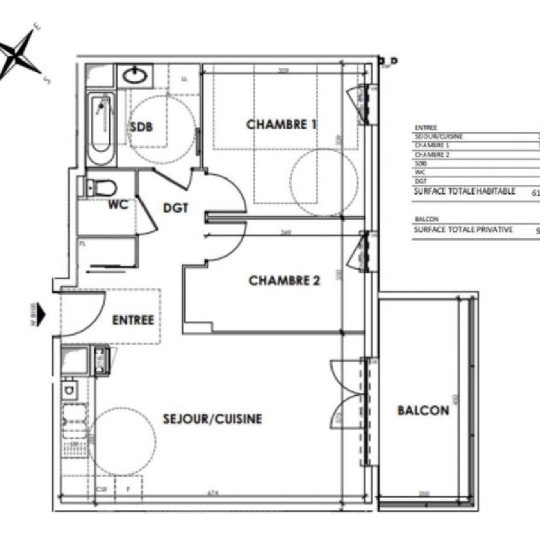  MAZALINE IMMOBILIER : Appartement | LE PONT-DE-BEAUVOISIN (38480) | 61 m2 | 208 400 € 